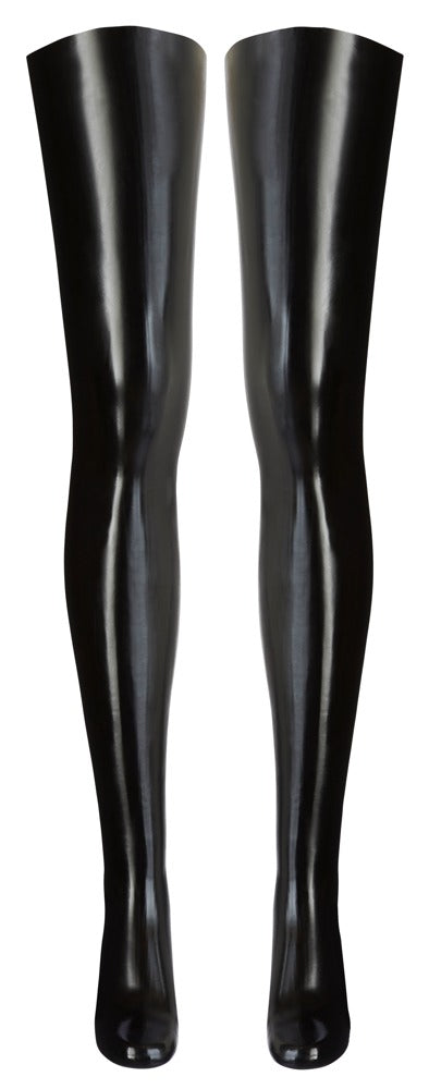 Bas en latex Noirs
