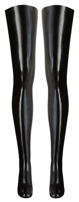 Bas en latex Noirs