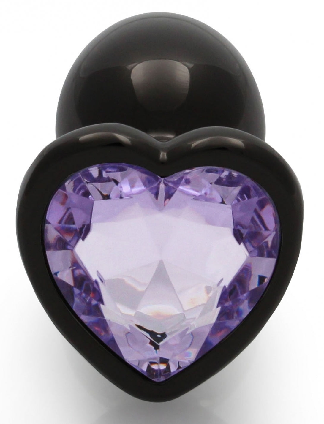 Bijou anal Heart Gem S 6 x 2.6cm Noir-Violet