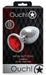 Bijou anal Round Gem L 8 x 4cm Argenté-Rouge