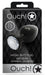 Bijou anal Round Gem M 7 x 3.3 cm Noir-transparent