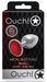 Bijou anal Round Gem S 6 x 2.6cm Argenté-Rouge