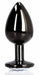 Bijou anal Round Gem S 6 x 2.6cm Noir-transparent