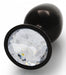 Bijou anal Round Gem S 6 x 2.6cm Noir-transparent
