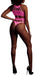 Body à encolure grecque Rose Fluo
