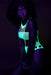 Body à encolure grecque Vert Fluo