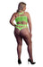 Body à encolure grecque Vert Fluo