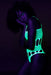 Body à encolure grecque Vert Fluo