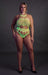Body à encolure grecque Vert Fluo