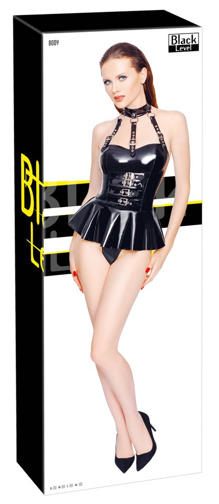 Body avec jupe VINYL BODY SKIRT Noir