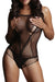 Body Contrast Net Teddy Noir