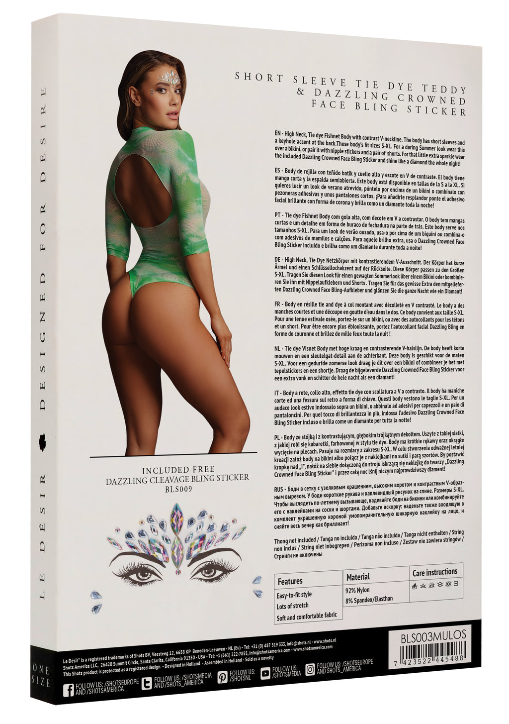 Body tie dye Brianna - Strass offerts