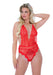 Body Deep-V Lace Rouge