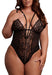 Body Dentelle Double Bretelle Grande Taille Carlita Noir
