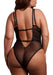 Body Dentelle Double Bretelle Grande Taille Carlita Noir