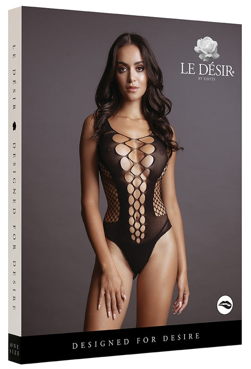 Body Fence Net Teddy Noir