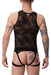 Body homme en dentelle ENVER Noir