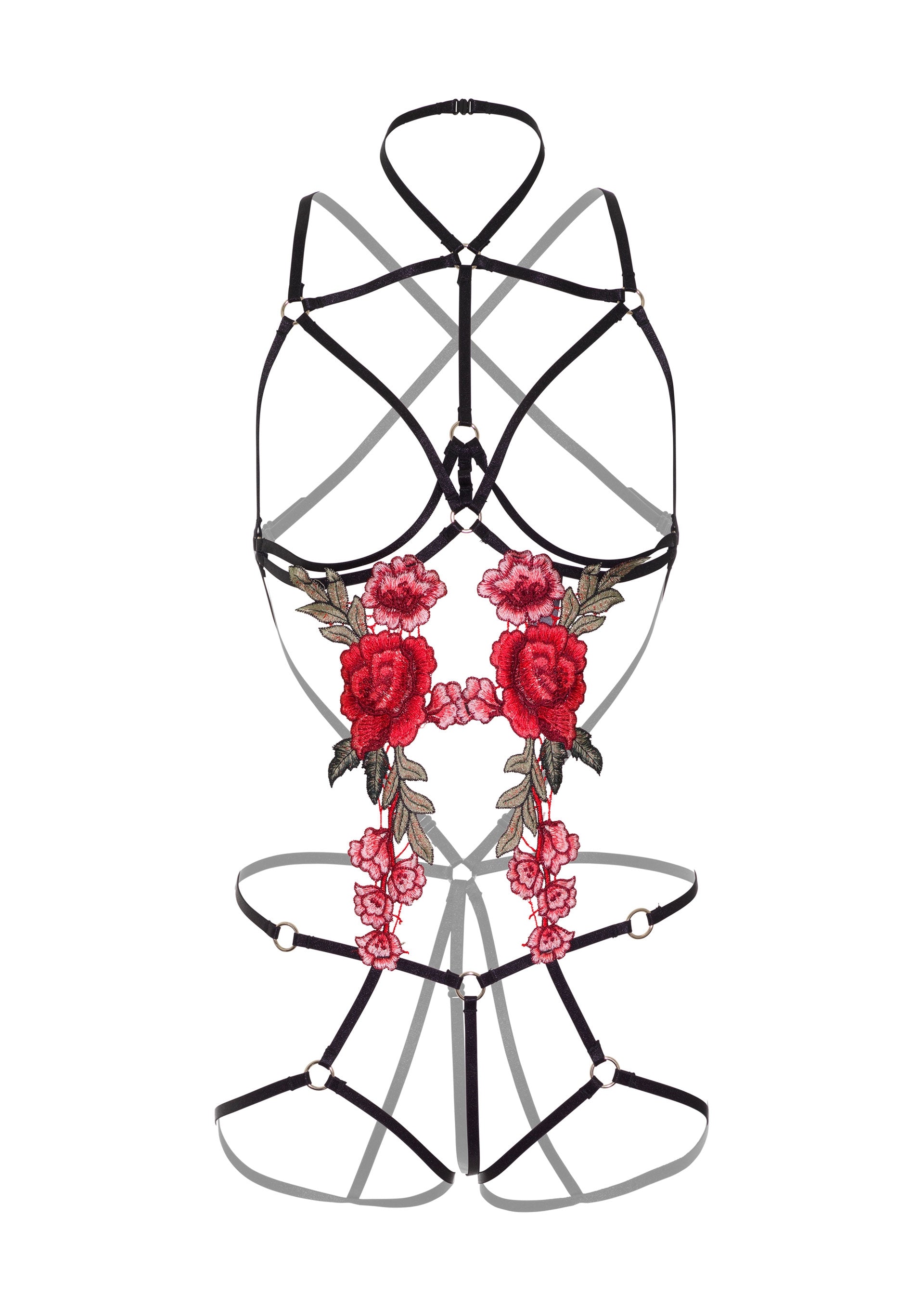 Body Rose Strappy avec Cache-seins