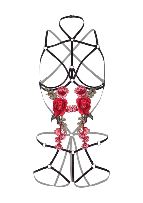 Body Rose Strappy avec Cache-seins