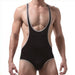 Body Singlet Fin Noir-Blanc