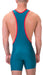 Body Singlet Luckenwalde Rouge-Bleu pétrole