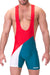 Body Singlet Luckenwalde Rouge-Bleu pétrole