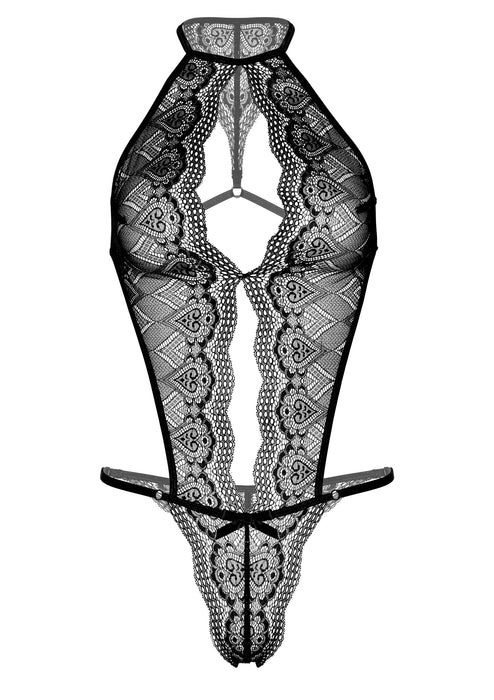 Body Spicy Heart Lace Noir