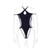 Body String Ouvert Grande Taille Leda Noir