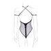 Body String Ouvert Grande Taille Leda Noir