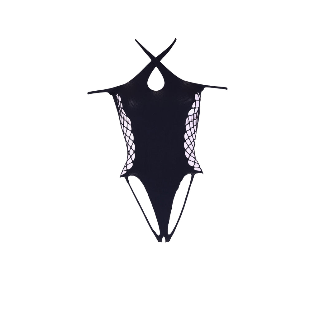 Body String Ouvert Leda Noir