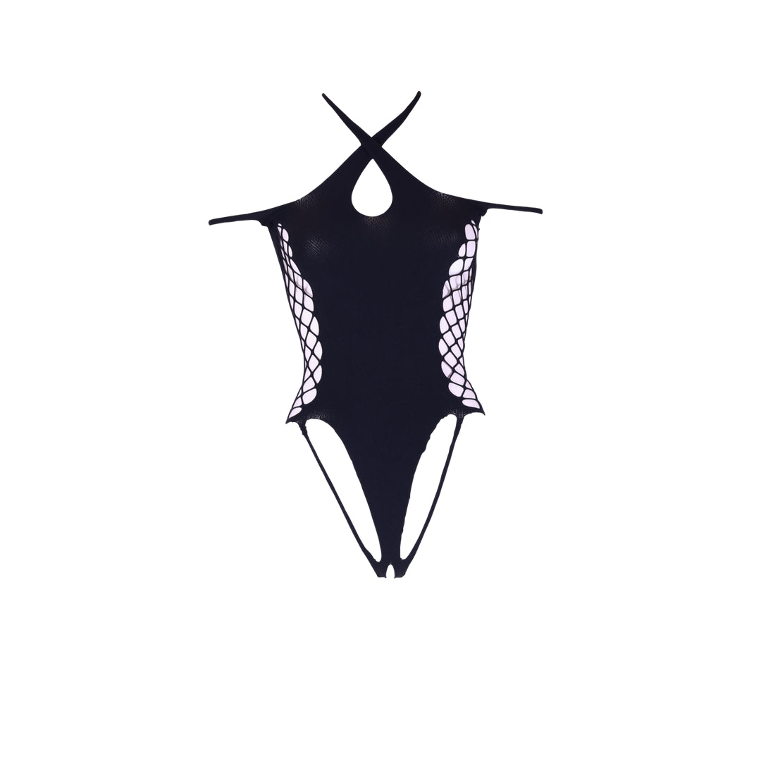Body String Ouvert Leda Noir