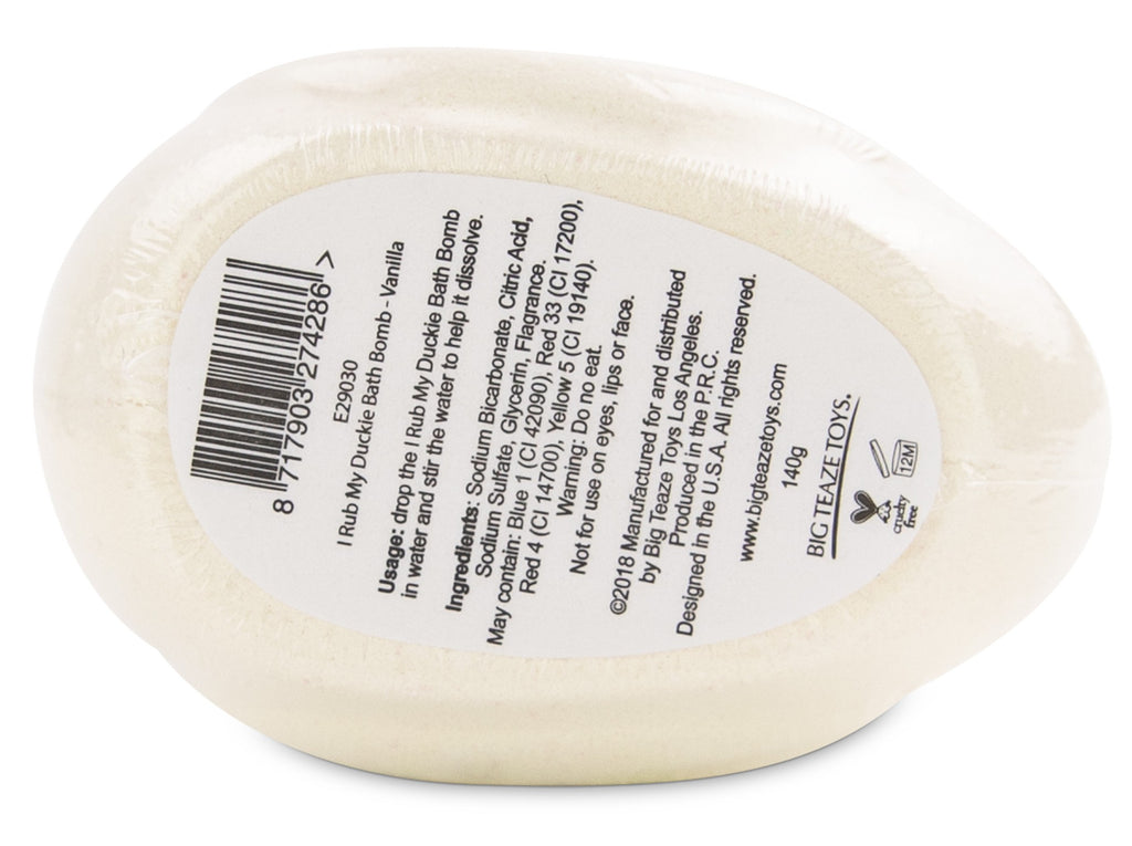 Bombe de bain Moussante Canard Parfum Vanille