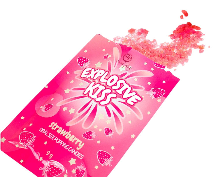 Bonbons sucre pétillant Explosive kiss Fraise 9g