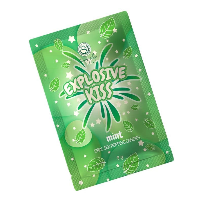 Bonbons sucre pétillant Explosive Kiss Menthe 9g