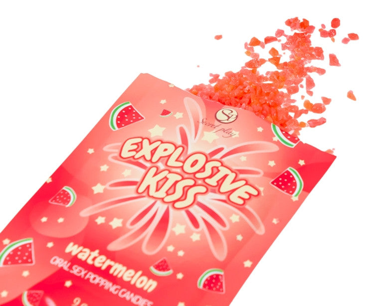 Bonbons sucre pétillant Explosive kiss Pastèque 9g