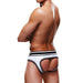 Bottomless OPEN BRIEF Prowler Blanc-Noir
