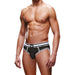 Bottomless Open Brief Prowler Noir-Blanc