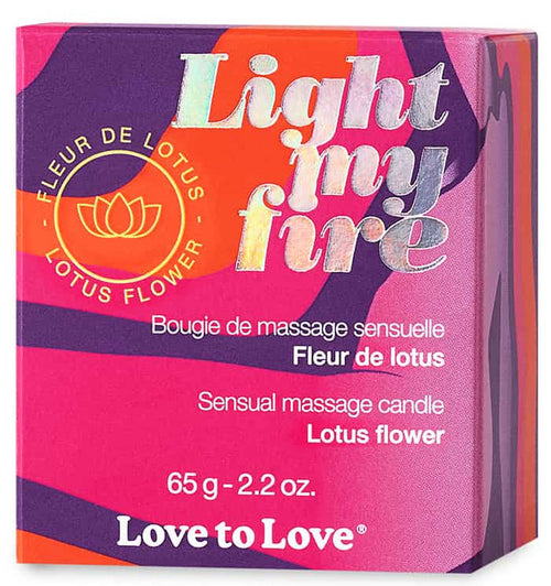 Bougie de Massage Light My Fire 65g Fleur de Lotus