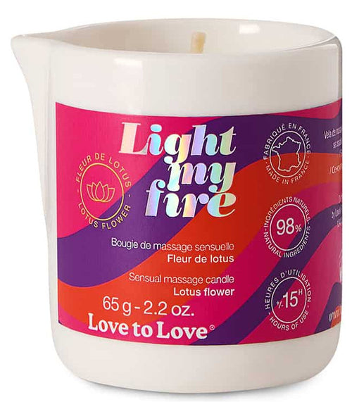 Bougie de Massage Light My Fire 65g Fleur de Lotus