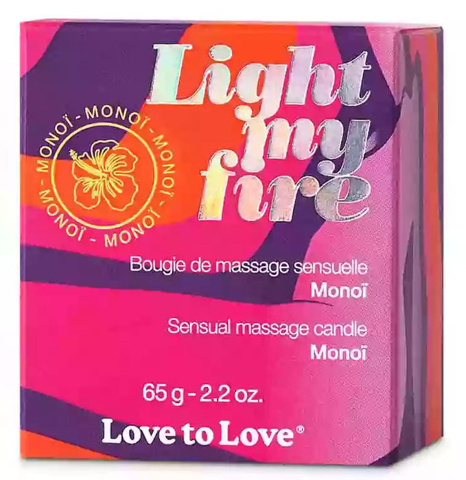 Bougie de Massage Light my fire 65g Monoï