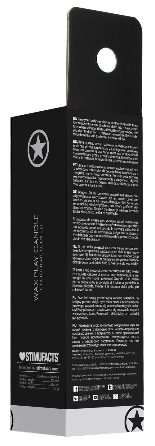 Bougie Wax avec Arôme Chocolat 12cm