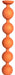 Boules anales Bulby Butt M 30 x 4.7 cm Orange