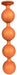 Boules anales Bulby Butt XXXL 45 x 8.7 cm Orange