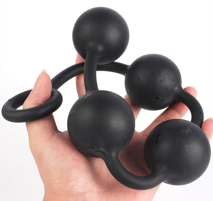 Boules anales en silicone QUARTY M 35 x 4cm