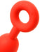Boules anales en silicone STRETCH EGGS L 47 x 6 cm Rouges