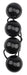 Boules anales Rubicon L 35 x 6cm Noires