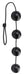 Boules anales Rubicon M 32 x 5cm Noires