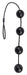 Boules anales Rubicon S 25 x 4cm Noires