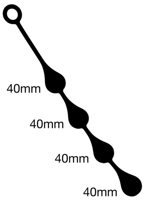 Boules anales Silicone Drops M 40 x 4 cm