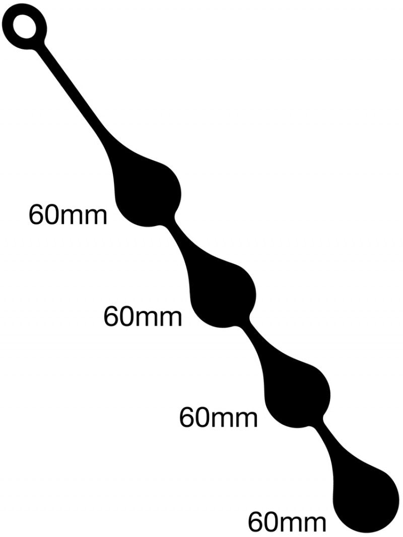 Boules anales Silicone Drops XL 55 x 6 cm